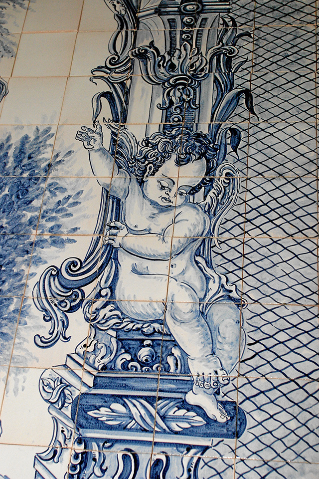 Painél de azulejo pintado à mão